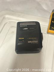 MaxSold Auction: Lot of 5 4 Vintage Walkman Portable cassette players and 1 Vintage am/fm Headset - Los Angeles (California, USA) SELLER MANAGED Estate Sale Online Auction -  Troost Avenue (STORAGE)