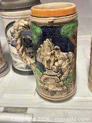 MaxSold Auction: Lot of 5 Beer Steins of Various Types - Los Angeles (California, USA) SELLER MANAGED Estate Sale Online Auction -  Troost Avenue (STORAGE)