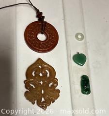 MaxSold Auction: Lot of 5 Pieces of Jade - Los Angeles (California, USA) SELLER MANAGED Estate Sale Online Auction -  Troost Avenue (STORAGE)