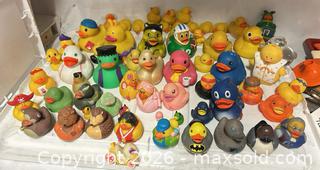MaxSold Auction: Lot of 60+ Rubber Duckies and 1 Glass - Los Angeles (California, USA) SELLER MANAGED Estate Sale Online Auction -  Troost Avenue (STORAGE)