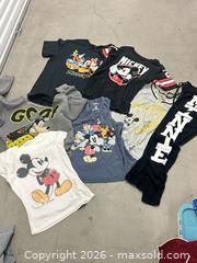 MaxSold Auction: Lot of 6 Disney Items 5 Tees 1 Sweatpants - Los Angeles (California, USA) SELLER MANAGED Estate Sale Online Auction -  Troost Avenue (STORAGE)
