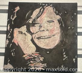 MaxSold Auction: Painting on Canvas of Janis Joplin - Los Angeles (California, USA) SELLER MANAGED Estate Sale Online Auction -  Troost Avenue (STORAGE)