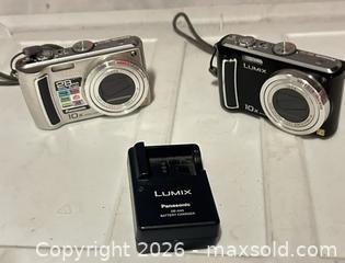 MaxSold Auction: Panasonic Lumix Point-and-Shoot Digital Camera (Lot of 2) - Los Angeles (California, USA) SELLER MANAGED Estate Sale Online Auction -  Troost Avenue (STORAGE)