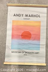 MaxSold Auction: Poster From MOMA Andy Warhol Show 1972 - Los Angeles (California, USA) SELLER MANAGED Estate Sale Online Auction -  Troost Avenue (STORAGE)