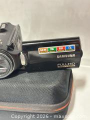 MaxSold Auction: Samsung Handheld Full HD Camcorder with Optical Zoom - Los Angeles (California, USA) SELLER MANAGED Estate Sale Online Auction -  Troost Avenue (STORAGE)