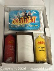 MaxSold Auction: Seinfeld Collectible / Memorabilia Set Salt & Pepper shakers and playing cards  - Los Angeles (California, USA) SELLER MANAGED Estate Sale Online Auction -  Troost Avenue (STORAGE)