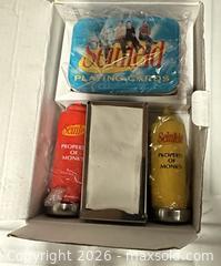 MaxSold Auction: Seinfeld Collectible / Memorabilia Set Salt & Pepper shakers and playing cards  - Los Angeles (California, USA) SELLER MANAGED Estate Sale Online Auction -  Troost Avenue (STORAGE)