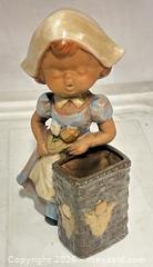 MaxSold Auction: Vintage1970's Hankyu Inc. Girl And Flower Basket Planter Japan  - Los Angeles (California, USA) SELLER MANAGED Estate Sale Online Auction -  Troost Avenue (STORAGE)