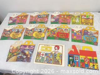 MaxSold Auction: 1979 McDonalds first launch Happy Meal boxes - Hamilton (Ontario, Canada) SELLER MANAGED Estate Sale Online Auction -  Chegwin Street