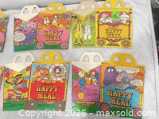 MaxSold Auction: 1979 McDonalds first launch Happy Meal boxes - Hamilton (Ontario, Canada) SELLER MANAGED Estate Sale Online Auction -  Chegwin Street