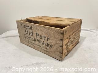 MaxSold Auction: Antique whiskey wood crate - Hamilton (Ontario, Canada) SELLER MANAGED Estate Sale Online Auction -  Chegwin Street