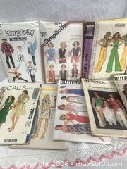 MaxSold Auction: Lot of 9 vintage patterns  - Hamilton (Ontario, Canada) SELLER MANAGED Estate Sale Online Auction -  Chegwin Street
