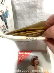 MaxSold Auction: Lot of 9 vintage patterns  - Hamilton (Ontario, Canada) SELLER MANAGED Estate Sale Online Auction -  Chegwin Street