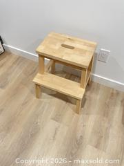 MaxSold Auction: Solid wood step stool  - Hamilton (Ontario, Canada) SELLER MANAGED Estate Sale Online Auction -  Chegwin Street