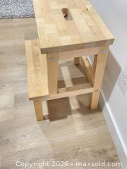MaxSold Auction: Solid wood step stool  - Hamilton (Ontario, Canada) SELLER MANAGED Estate Sale Online Auction -  Chegwin Street