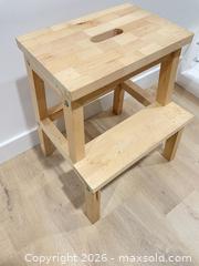 MaxSold Auction: Solid wood step stool  - Hamilton (Ontario, Canada) SELLER MANAGED Estate Sale Online Auction -  Chegwin Street