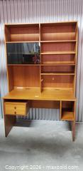 MaxSold Auction: Mid Century Modern Teak Desk with Hutch - Toronto (Ontario, Canada) SELLER MANAGED Downsizing Online Auction - Bridgeland (STORAGE)