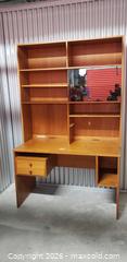 MaxSold Auction: Mid Century Modern Teak Desk with Hutch - Toronto (Ontario, Canada) SELLER MANAGED Downsizing Online Auction - Bridgeland (STORAGE)
