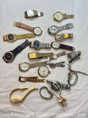 MaxSold Auction: Lot of 20+ Mixed Brand Watches (Fossil, Anne Klein, Pulsar, Omega) - Sunnyvale (California, USA) SELLER MANAGED Reseller Online Auction - Reseda Drive