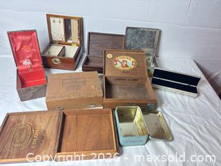 MaxSold Auction: Lot of Vintage Wooden, Metal & Music Jewelry Boxes - Sunnyvale (California, USA) SELLER MANAGED Reseller Online Auction - Reseda Drive