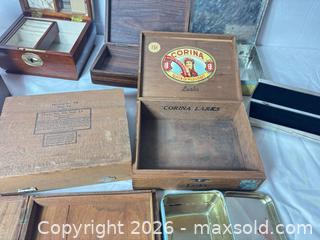MaxSold Auction: Lot of Vintage Wooden, Metal & Music Jewelry Boxes - Sunnyvale (California, USA) SELLER MANAGED Reseller Online Auction - Reseda Drive