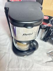 MaxSold Auction: Parini & Swissmar Coffee Maker, Hand Mixer, Mandoline + Accessories - Sunnyvale (California, USA) SELLER MANAGED Reseller Online Auction - Reseda Drive