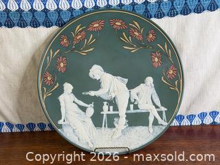 MaxSold Auction: Antique 17.5" METTLACH Cameo Charger #2795 by Villeroy and Boch - Hamilton (Ontario, Canada) SELLER MANAGED Estate Sale Online Auction - Gertrude Street