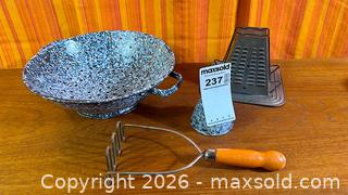 MaxSold Auction: Antique Enamelware and Kitchen Goodies - Hamilton (Ontario, Canada) SELLER MANAGED Estate Sale Online Auction - Gertrude Street