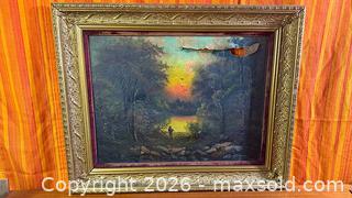 MaxSold Auction: Antique Original oil Painting on Canvas - Hamilton (Ontario, Canada) SELLER MANAGED Estate Sale Online Auction - Gertrude Street