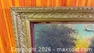 MaxSold Auction: Antique Original oil Painting on Canvas - Hamilton (Ontario, Canada) SELLER MANAGED Estate Sale Online Auction - Gertrude Street