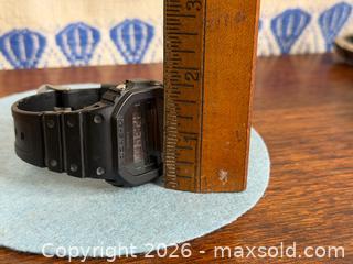MaxSold Auction: Casio G Shock DW-5600BB-1DR Men's Watch, Solid Colors, Quartz, All Black, Belt Type - Hamilton (Ontario, Canada) SELLER MANAGED Estate Sale Online Auction - Gertrude Street