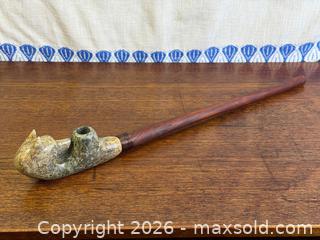 MaxSold Auction: Indigenous Bear Soapstone Ceremonial Pipe - Hamilton (Ontario, Canada) SELLER MANAGED Estate Sale Online Auction - Gertrude Street