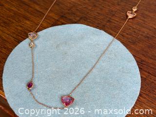 MaxSold Auction: SWAROVSKI Pink Crystal Long Necklace - Hamilton (Ontario, Canada) SELLER MANAGED Estate Sale Online Auction - Gertrude Street