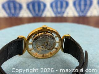 MaxSold Auction: Ultra Rare Extraordinary Juvenia Gold 1950's Lucite Skeleton Swiss Wind Up Ladies Watch - Running - Hamilton (Ontario, Canada) SELLER MANAGED Estate Sale Online Auction - Gertrude Street