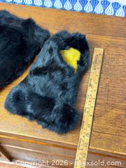 MaxSold Auction: Vintage Black Mink Fur Mittens - Plush Cuffs - Mid-Century - Hamilton (Ontario, Canada) SELLER MANAGED Estate Sale Online Auction - Gertrude Street