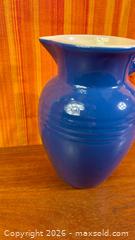 MaxSold Auction: Vintage Le Crueset Blue White Stoneware Pitcher - Hamilton (Ontario, Canada) SELLER MANAGED Estate Sale Online Auction - Gertrude Street