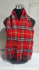 MaxSold Auction: Burberry Vintage Lambswool Plaid Winter Scarf (Narrow Standard) - Markham (Ontario, Canada) SELLER MANAGED Downsizing Online Auction - Major Mackenzie Drive East