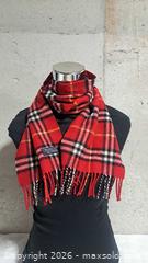 MaxSold Auction: Burberry Vintage Lambswool Plaid Winter Scarf (Narrow Standard) - Markham (Ontario, Canada) SELLER MANAGED Downsizing Online Auction - Major Mackenzie Drive East
