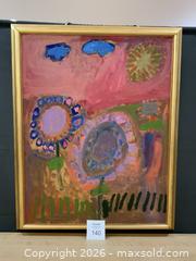 MaxSold Auction: Framed Pink Painting - Toronto (Ontario, Canada) SELLER MANAGED Charity/Fundraising Online Auction - High Park Gardens