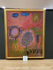 MaxSold Auction: Framed Pink Painting - Toronto (Ontario, Canada) SELLER MANAGED Charity/Fundraising Online Auction - High Park Gardens