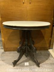 MaxSold Auction: Marble Top Vintage Table - Toronto (Ontario, Canada) SELLER MANAGED Charity/Fundraising Online Auction - High Park Gardens