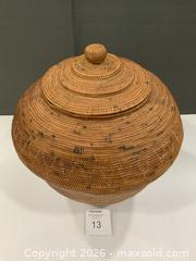 MaxSold Auction: Rare Handmade Balinese Basket - Toronto (Ontario, Canada) SELLER MANAGED Charity/Fundraising Online Auction - High Park Gardens