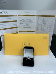 MaxSold Auction: Moissanite blue/green ring with report  - Brampton (Ontario, Canada) PARTNER MANAGED Commercial Liquidation Online Auction - Rosedale Avenue West