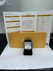 MaxSold Auction: Moissanite ring with gra report  - Brampton (Ontario, Canada) PARTNER MANAGED Commercial Liquidation Online Auction - Rosedale Avenue West