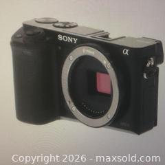 MaxSold Auction: Sony 6000  mirrorless camera  - Stonecrest (Georgia, USA) SELLER MANAGED Reseller Online Auction - Snapfinger Road