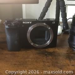 MaxSold Auction: Sony 6000  mirrorless camera  - Stonecrest (Georgia, USA) SELLER MANAGED Reseller Online Auction - Snapfinger Road