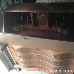 MaxSold Auction: Vintage mahogany secretary desk - Stonecrest (Georgia, USA) SELLER MANAGED Reseller Online Auction - Snapfinger Road