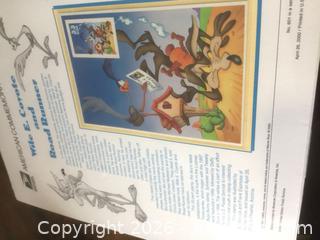 MaxSold Auction: Wile E. Coyote & Road Runner postal stamps  - Stonecrest (Georgia, USA) SELLER MANAGED Reseller Online Auction - Snapfinger Road