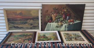MaxSold Auction: Mixed Lot of Paintings and Prints — Seascape, Still Life, Landscapes - Toronto (Ontario, Canada) PARTNER MANAGED Reseller Online Auction - Queen Street West