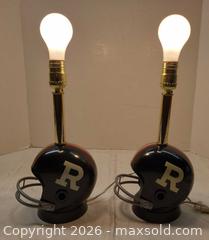 MaxSold Auction: Pair of Ottawa CFL Pro Sports Marketing Football Table Lamps - Toronto (Ontario, Canada) PARTNER MANAGED Reseller Online Auction - Queen Street West